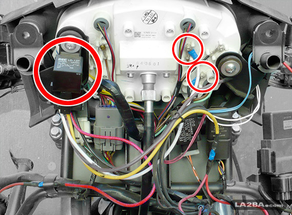 KLR 650 switched auxiliary power source