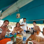 Real tough times aboard ;) (San Blas islands, Panama)