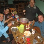 So lucky to have friends who can cook. (El Calafate, Argentina)